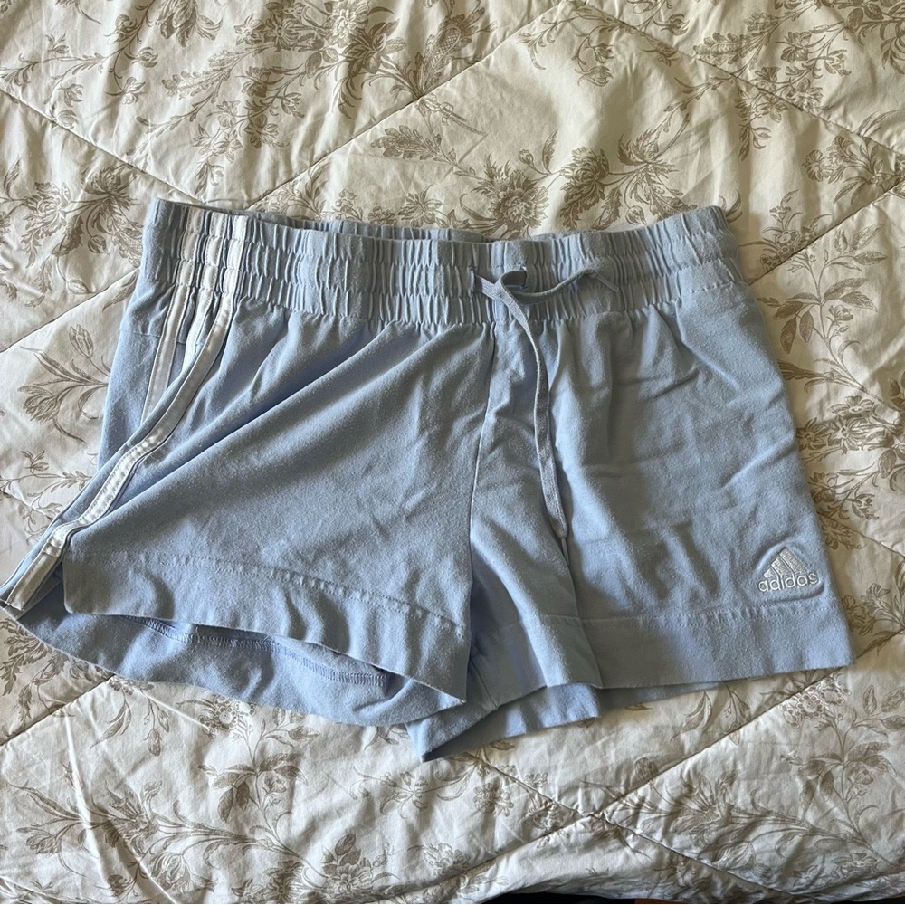 Adidas Women's Sky Blue Athletic Shorts